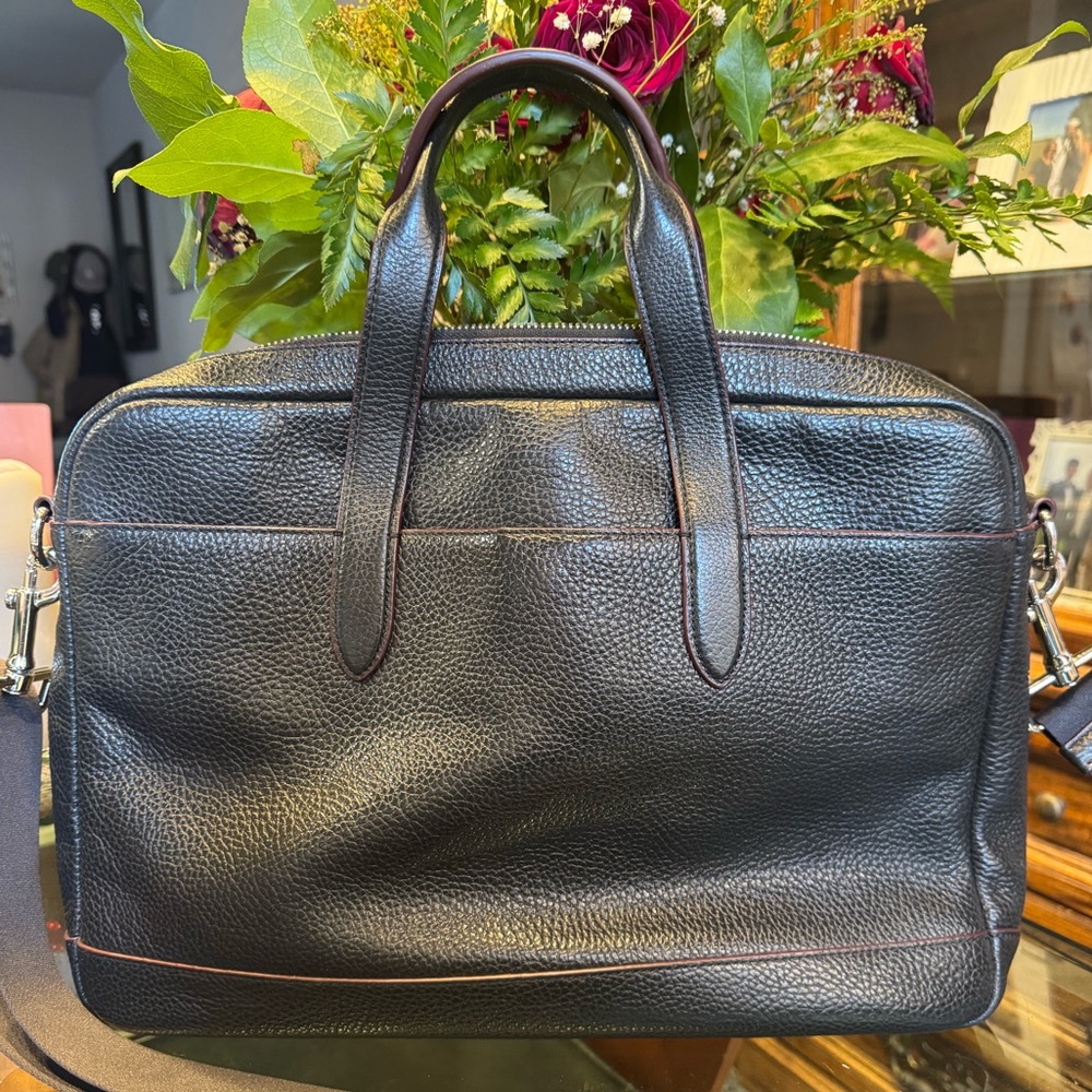 Coach Pebbled Leather Laptop Bag Briefcase 💼 - Picture 2 of 13